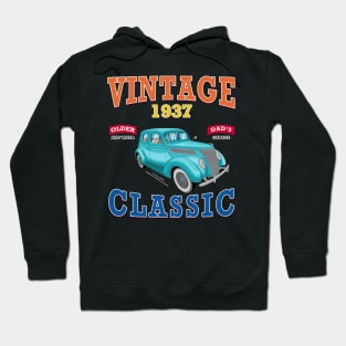 Vintage Classic Car Garage Hot Rod Novelty Gift Hoodie